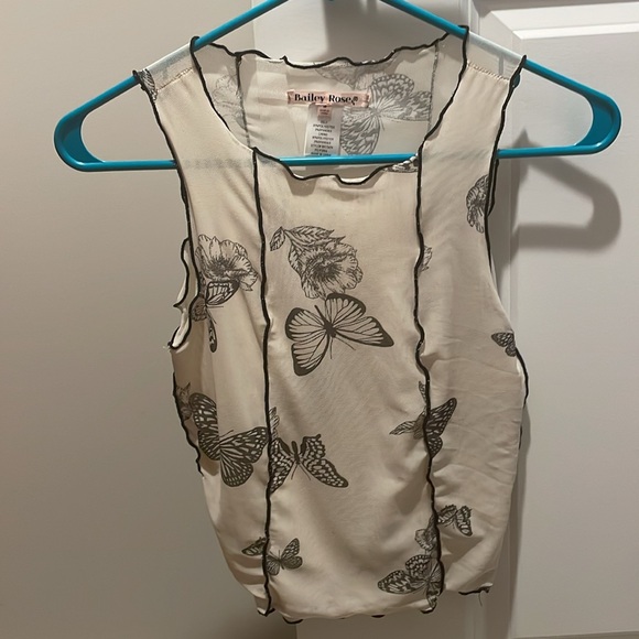 12th Tribe Butterfly Mesh Tank - Picture 8 of 9